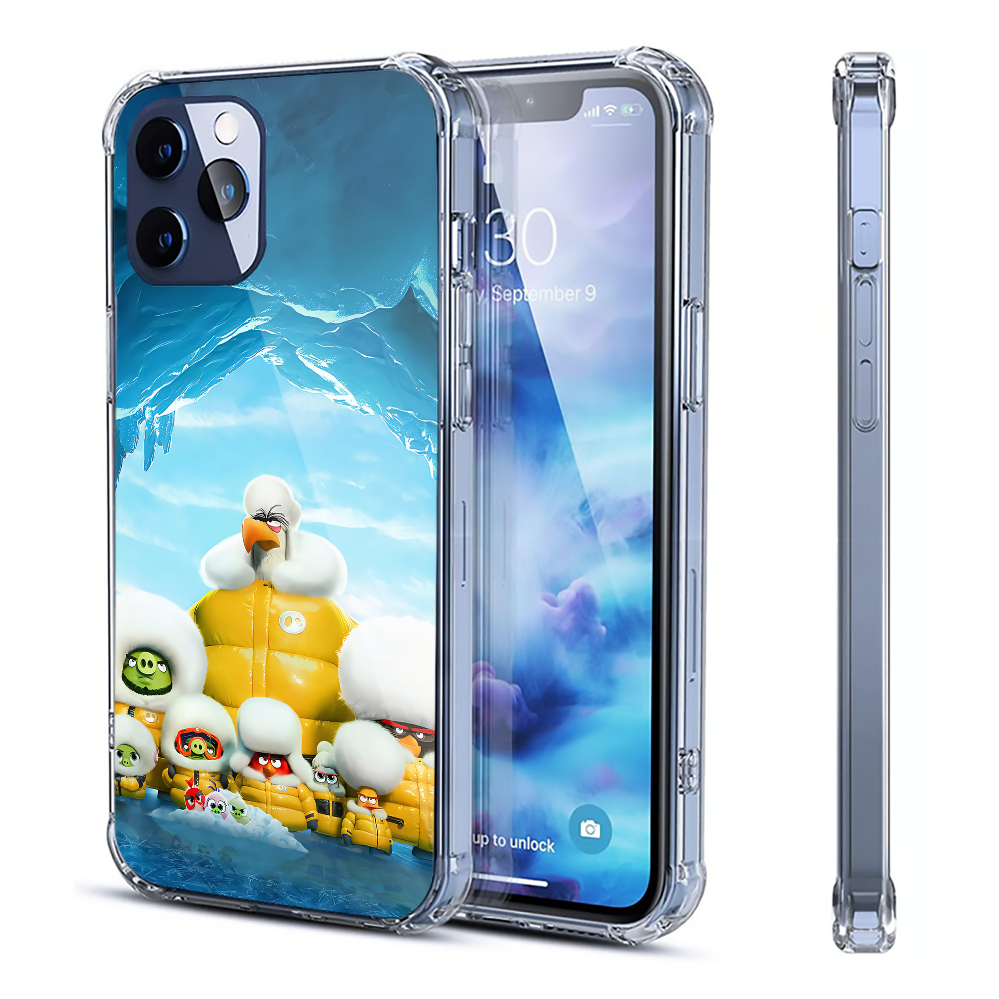 （画像用） Angry Birds アングリーバード 【iPhone 12シリーズ対応】透明スマホケース（クリアソフトケース）